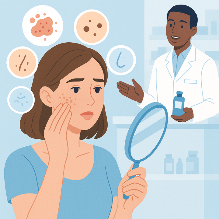 Lire la suite à propos de l’article Ce que votre peau vous dit… et que la pharmacie peut résoudre