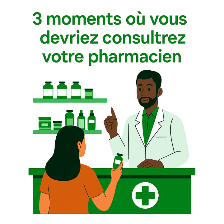 You are currently viewing 3 moments où vous devriez consulter votre pharmacien